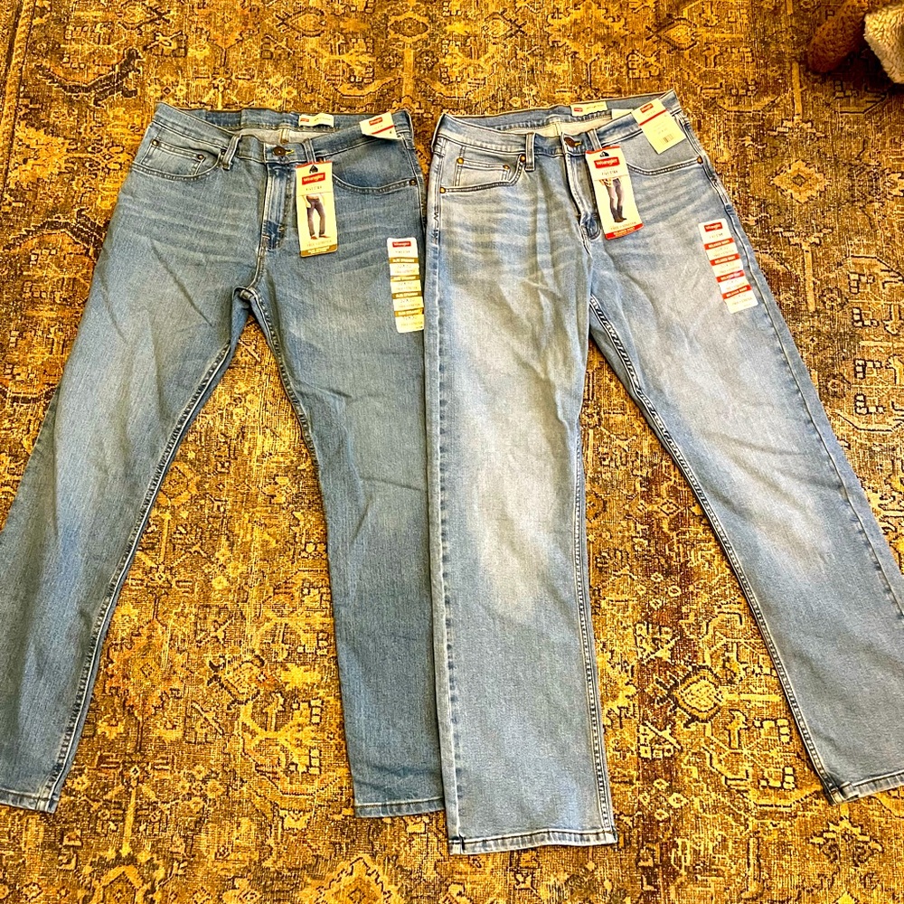 Men’s Wrangler Pants 30x32 Slim Straight & 32x30 Relaxed Boot -Brand New